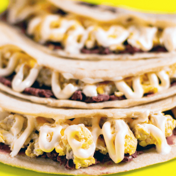 Honduran Baleadas with Beans